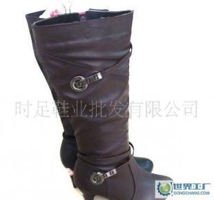 【廠家直銷】秋冬新款尖頭復古小扣裝飾時尚長筒靴子/高跟靴_二手設備轉讓_世界工廠網中國產品信息庫